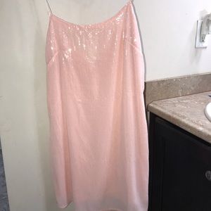 Pink sequin dress